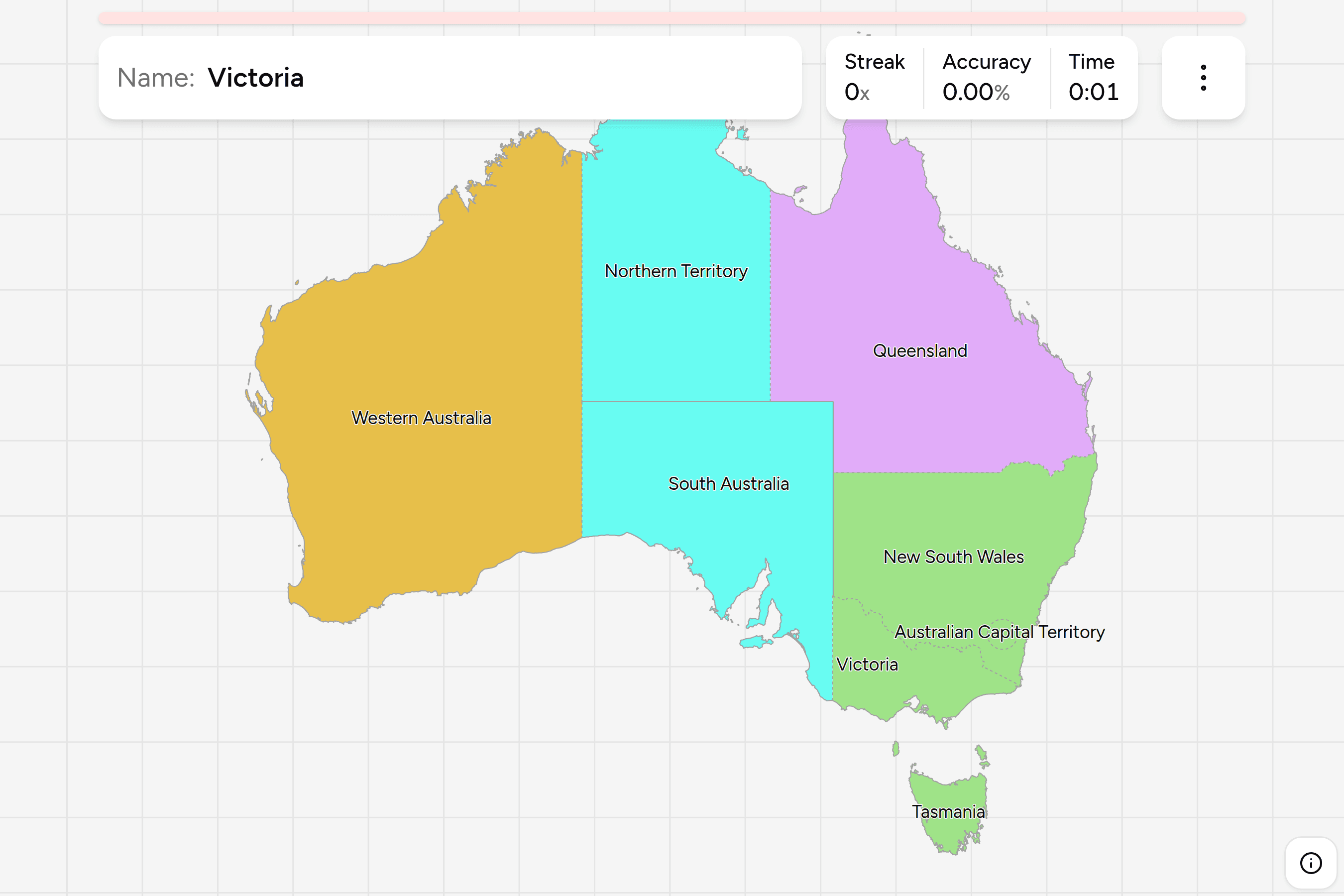 Screenshot of Australia States