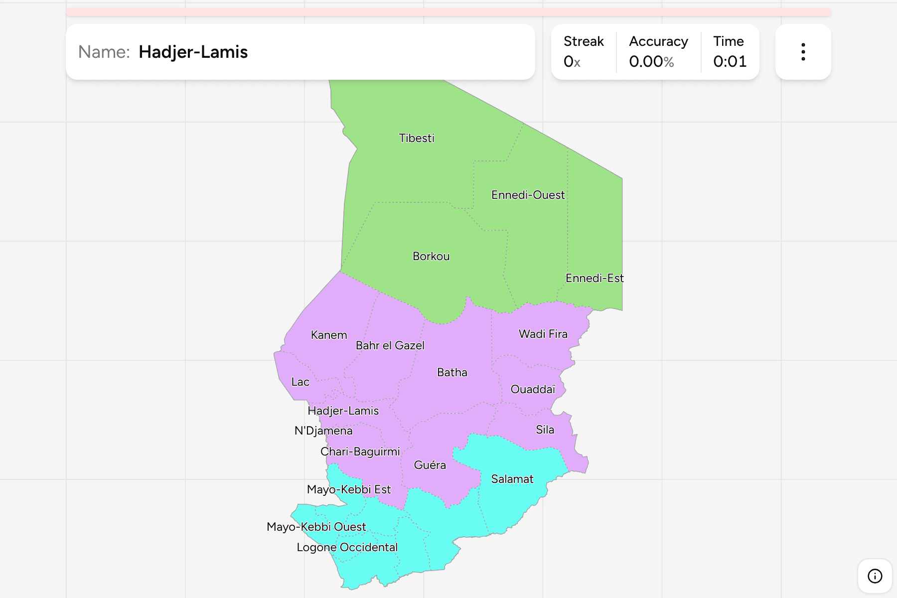 Screenshot of Chad Provinces