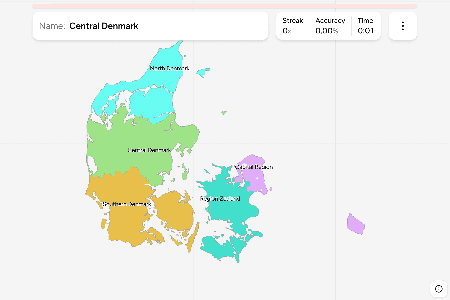 Screenshot of Denmark Regions game