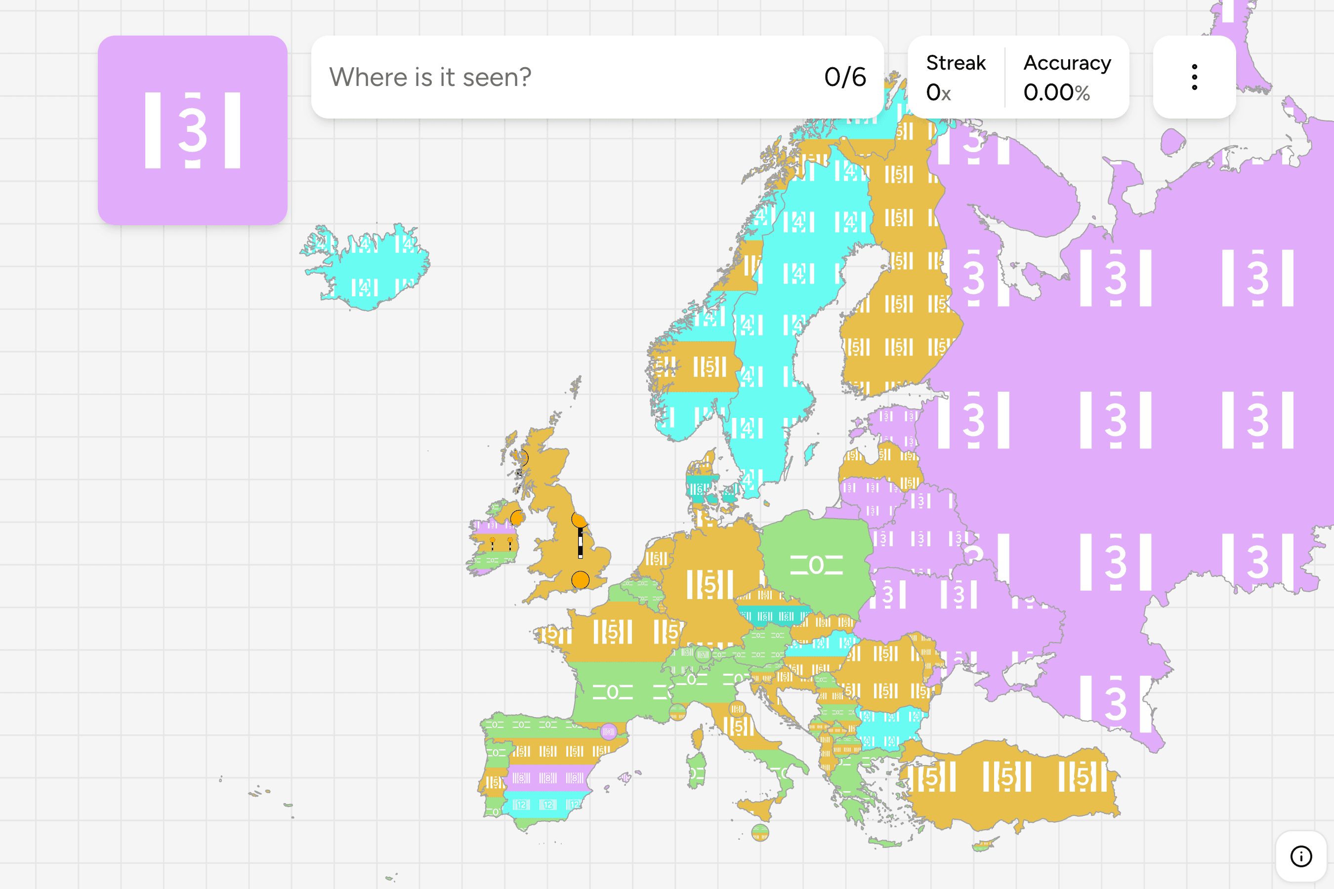 Screenshot of European Pedestrian Signs
