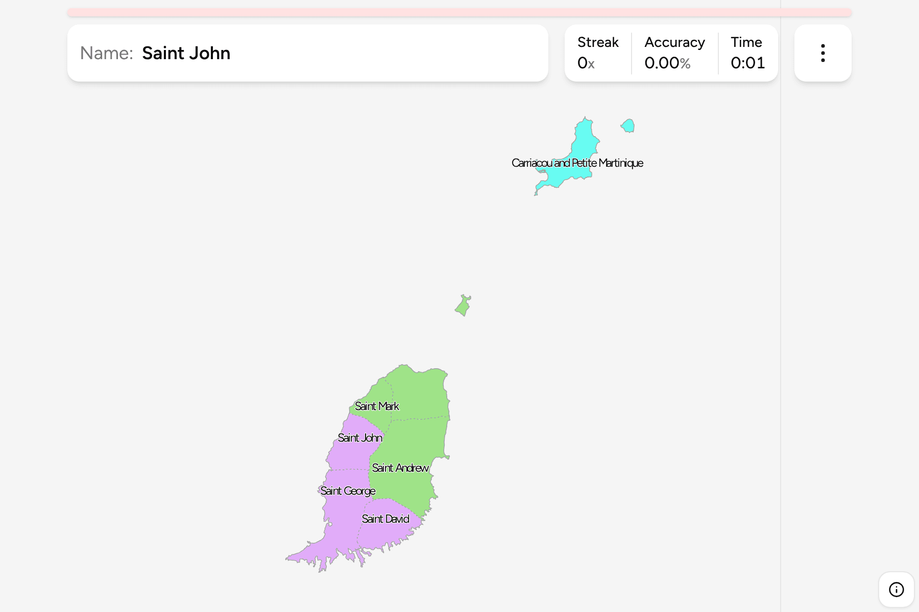 Screenshot of Grenada Parishes