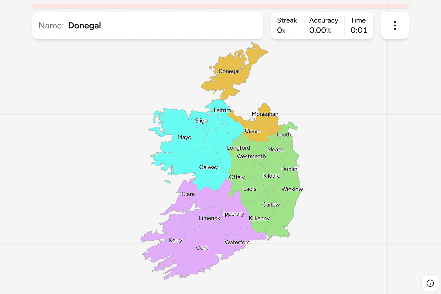 Screenshot of Ireland Counties
