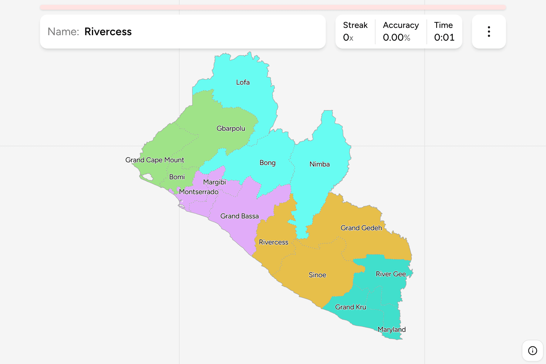 Screenshot of Liberia Counties