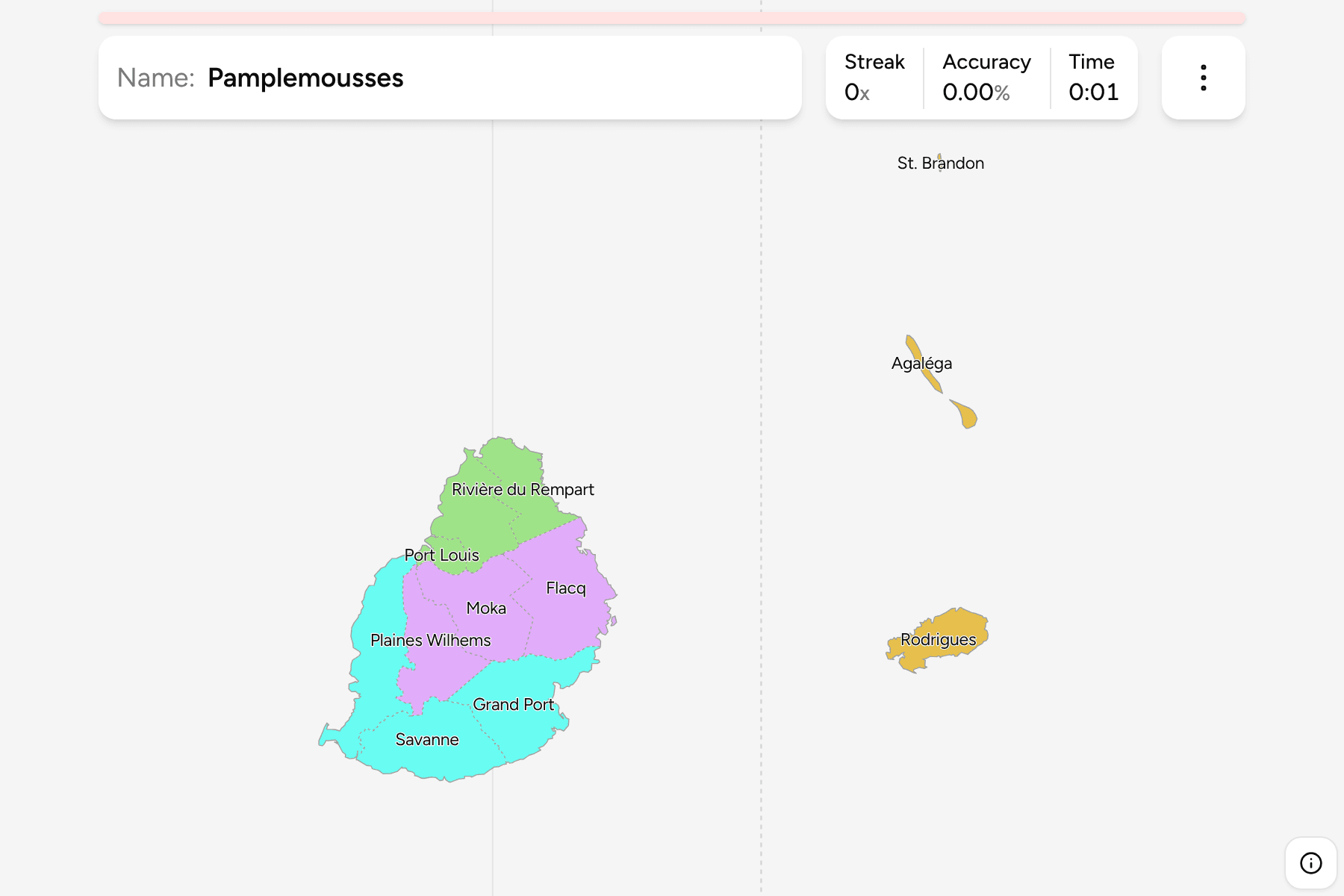 Screenshot of Mauritius Districts