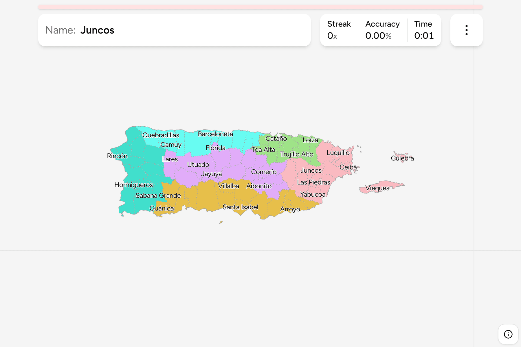 Screenshot of Puerto Rico Municipalities