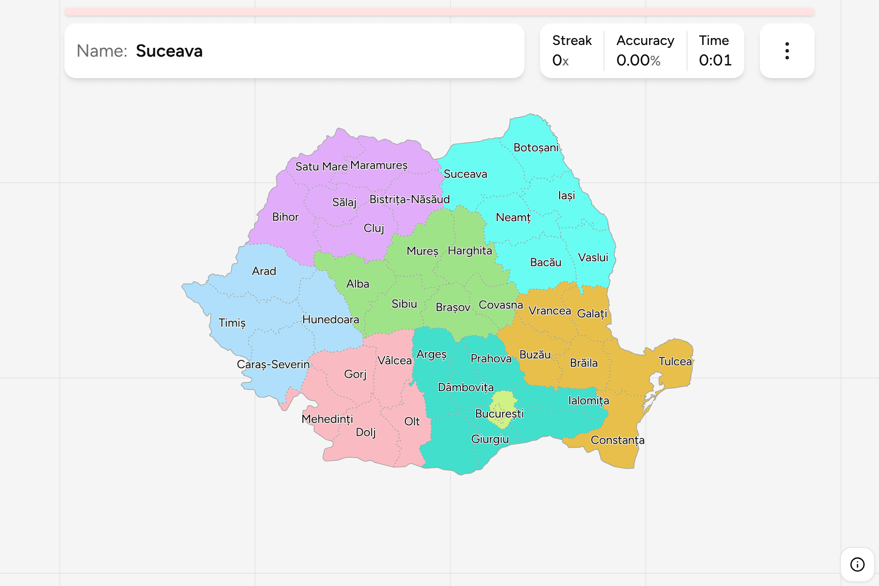 Screenshot of Romania Counties