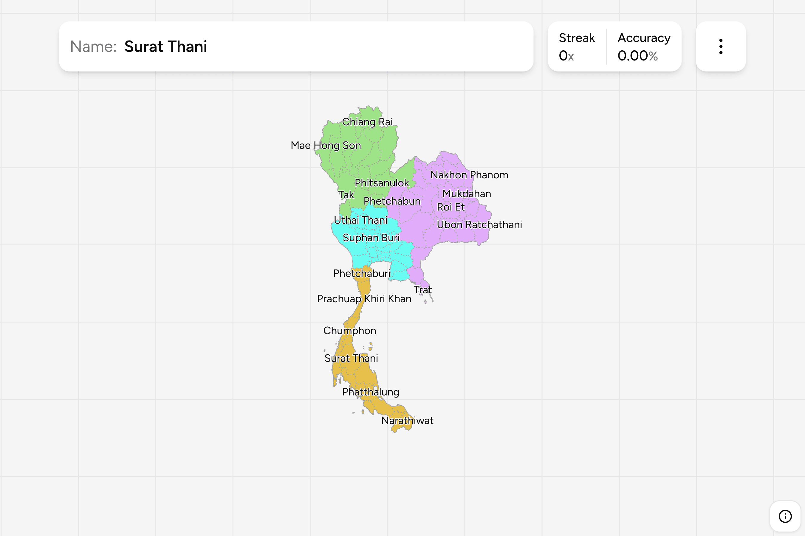 Screenshot of Thailand Provinces