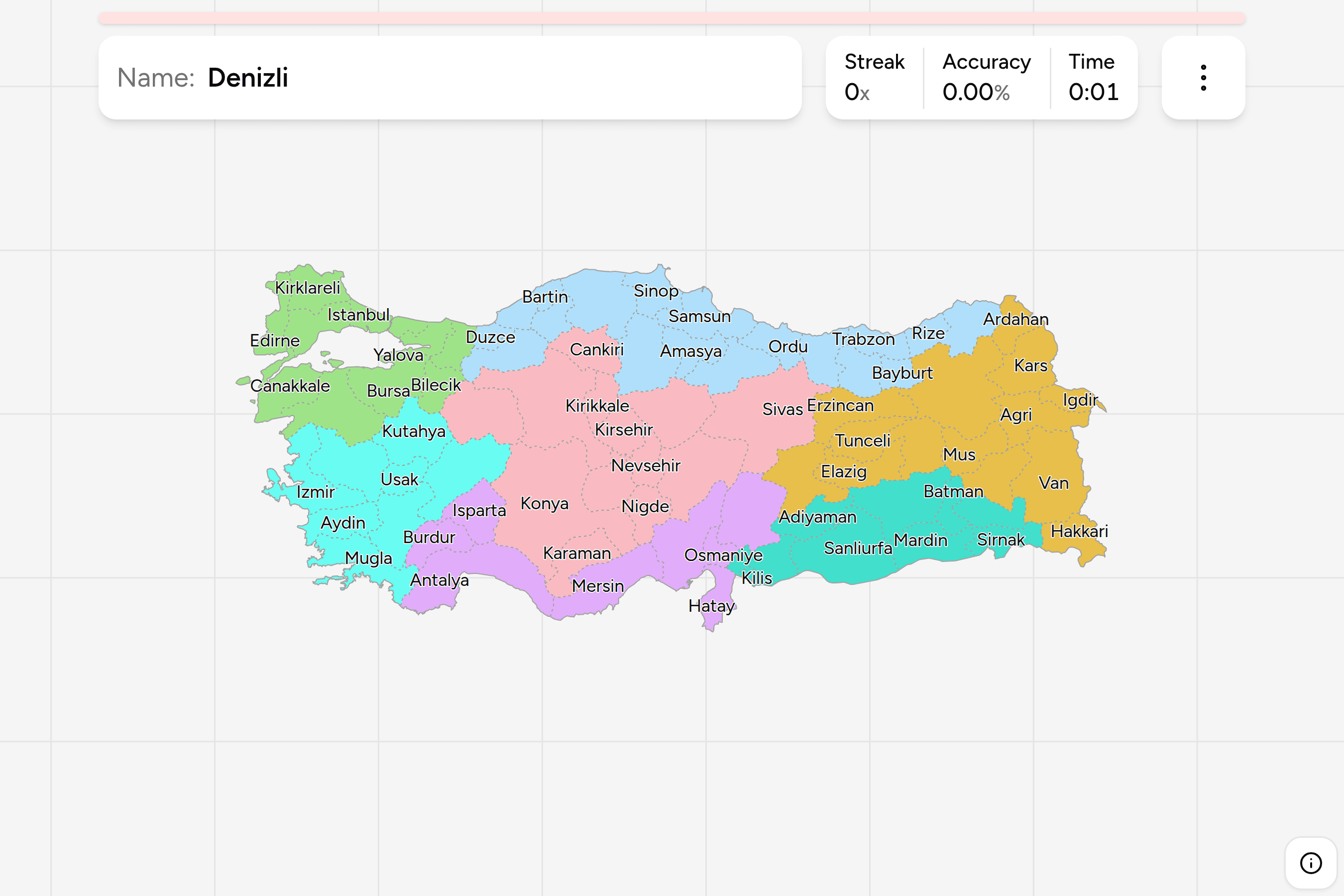 Screenshot of Turkey Provinces
