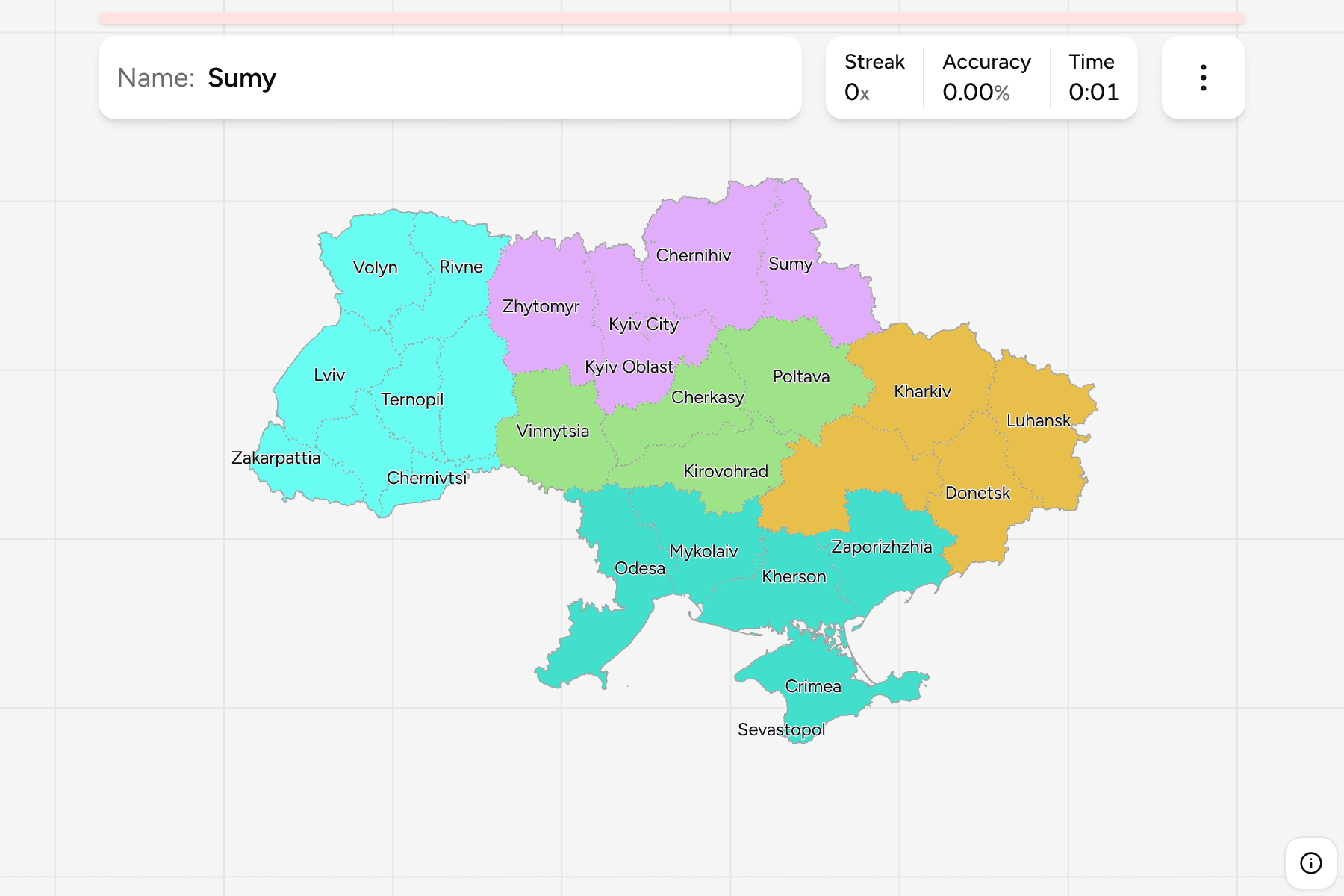 Screenshot of Ukraine Oblasts