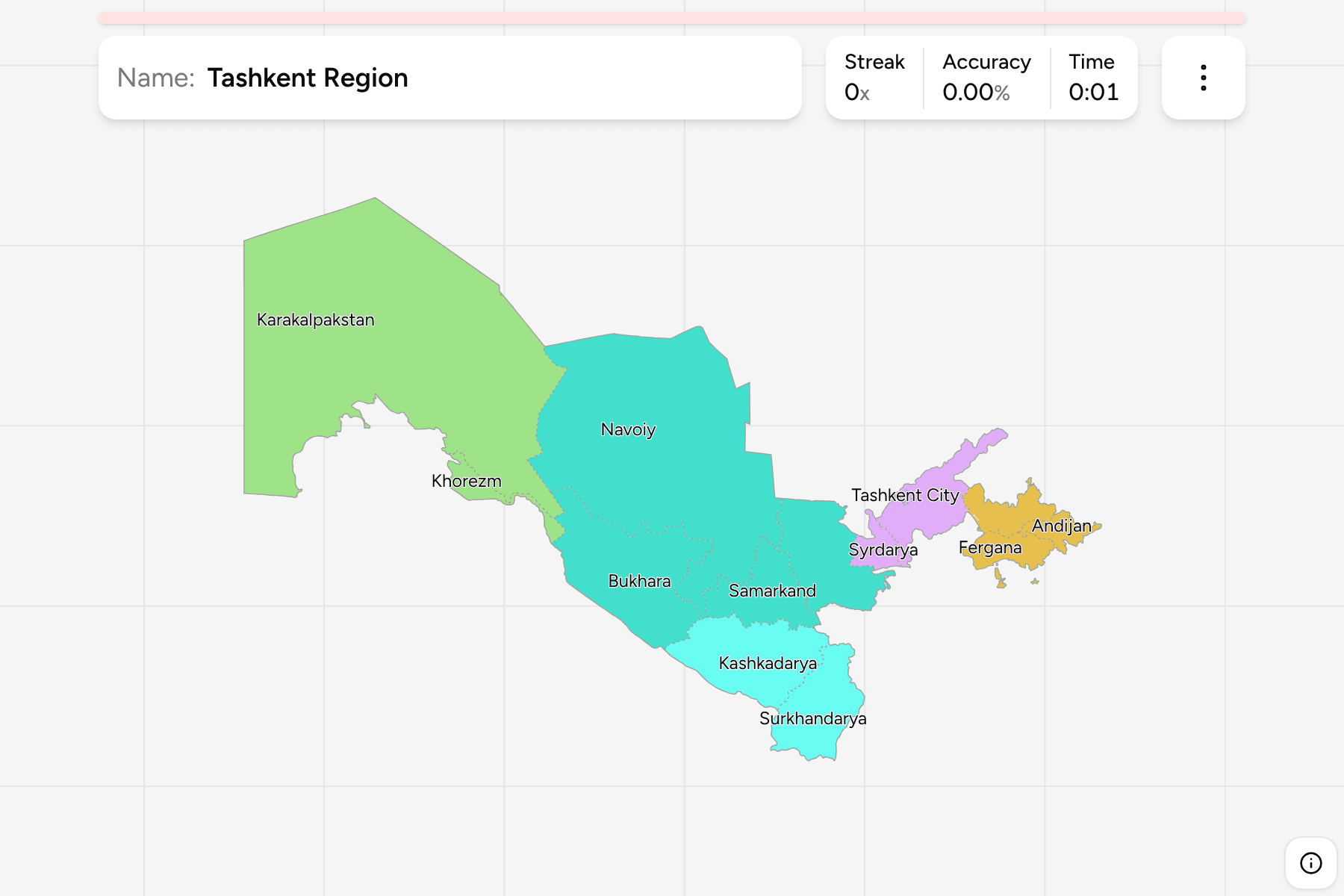 Screenshot of Uzbekistan Regions