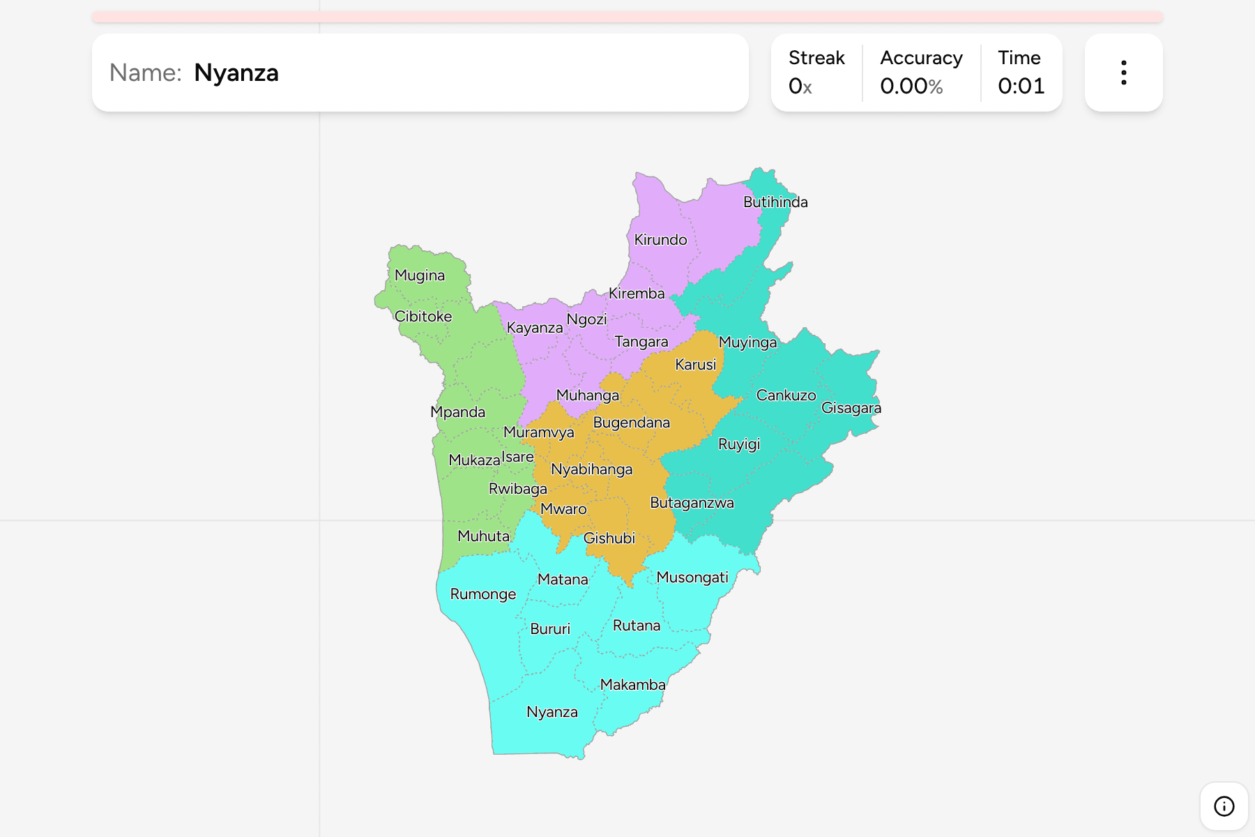 Screenshot of Burundi Communes