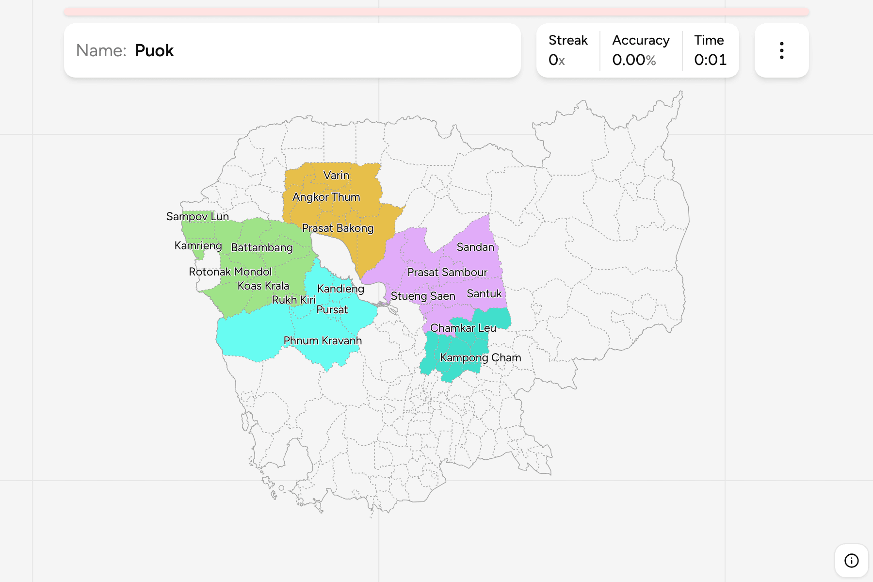 Screenshot of Cambodia Districts