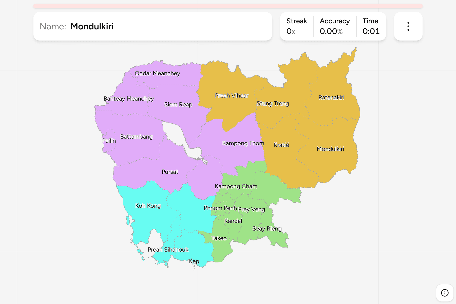 Screenshot of Cambodia Provinces