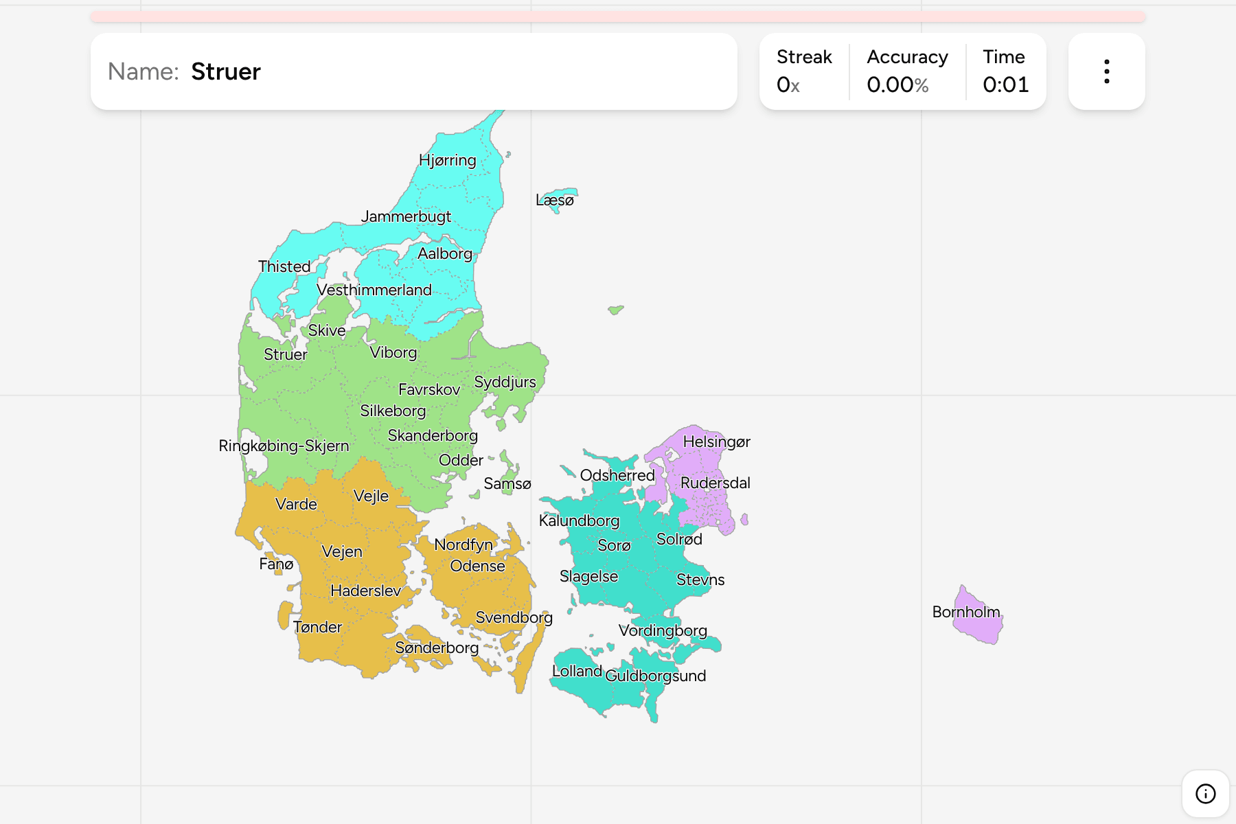 Screenshot of Denmark Municipalities