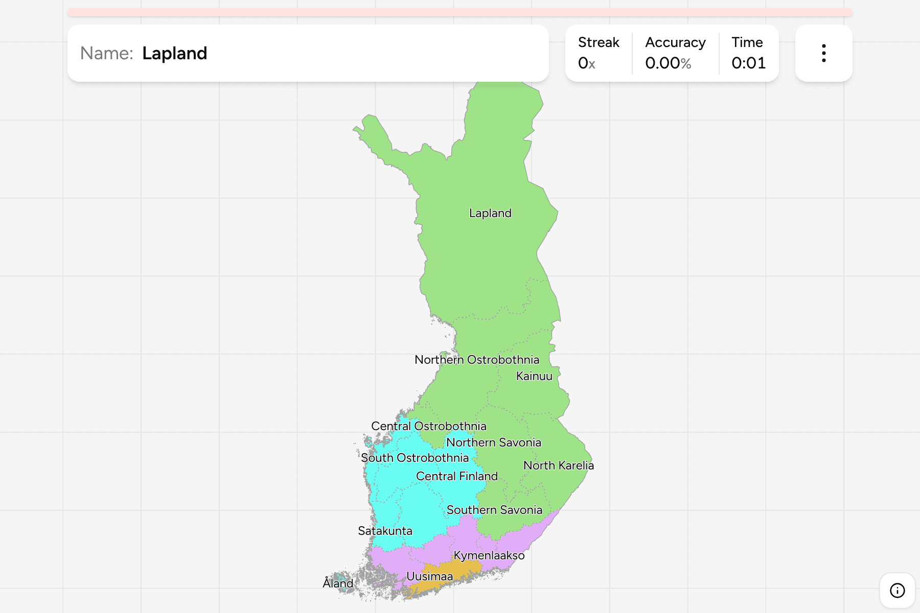 Screenshot of Finland Regions