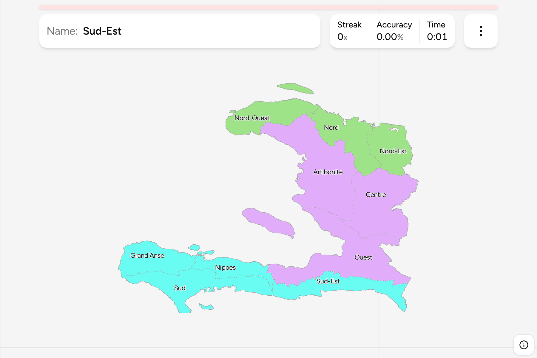 Screenshot of Haiti Departments