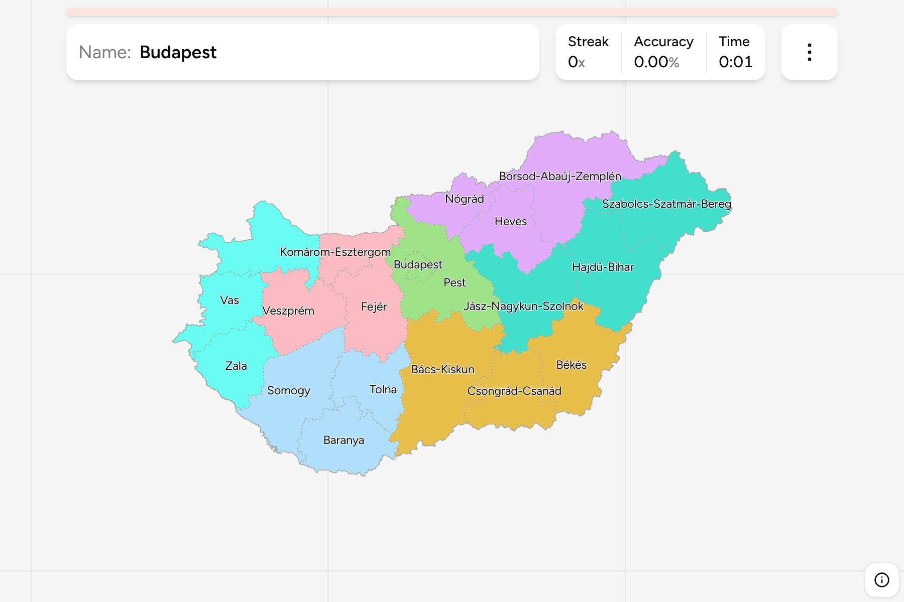 Screenshot of Hungary Counties