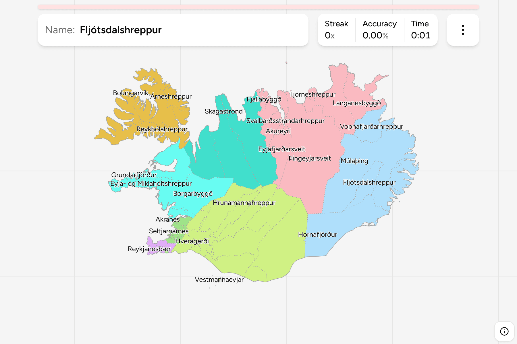 Screenshot of Iceland Municipalities