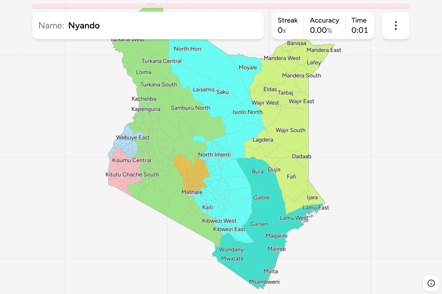 Screenshot of Kenya Constituencies
