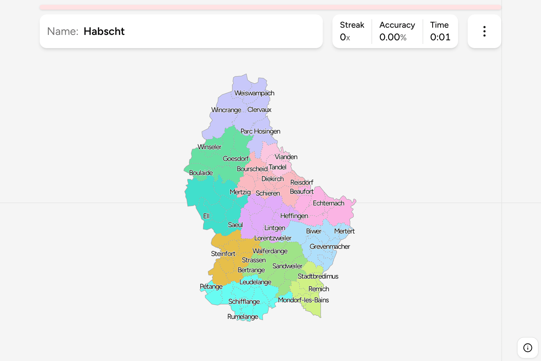 Screenshot of Luxembourg Communes