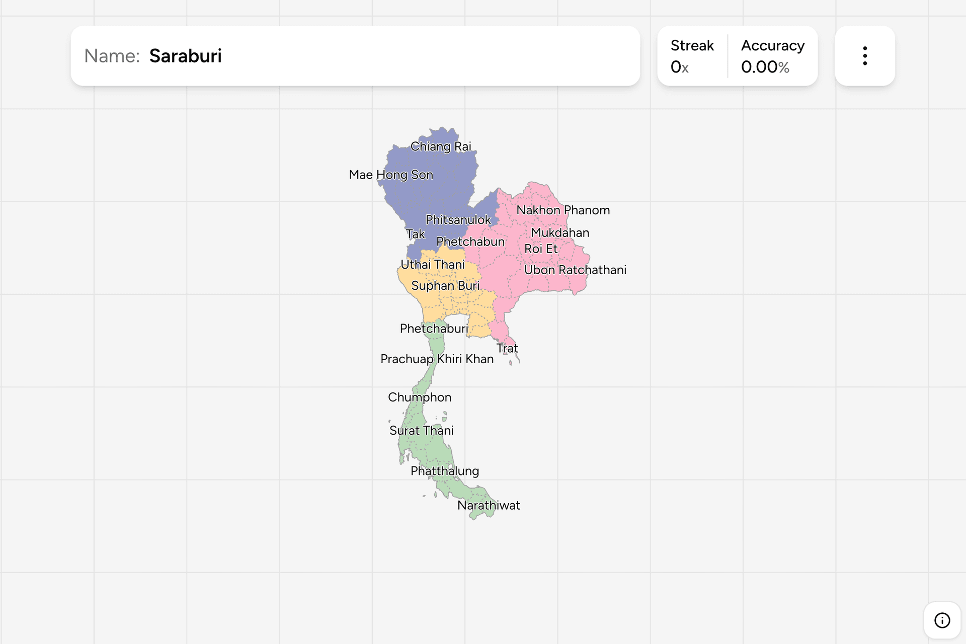 Screenshot of Thailand Provinces