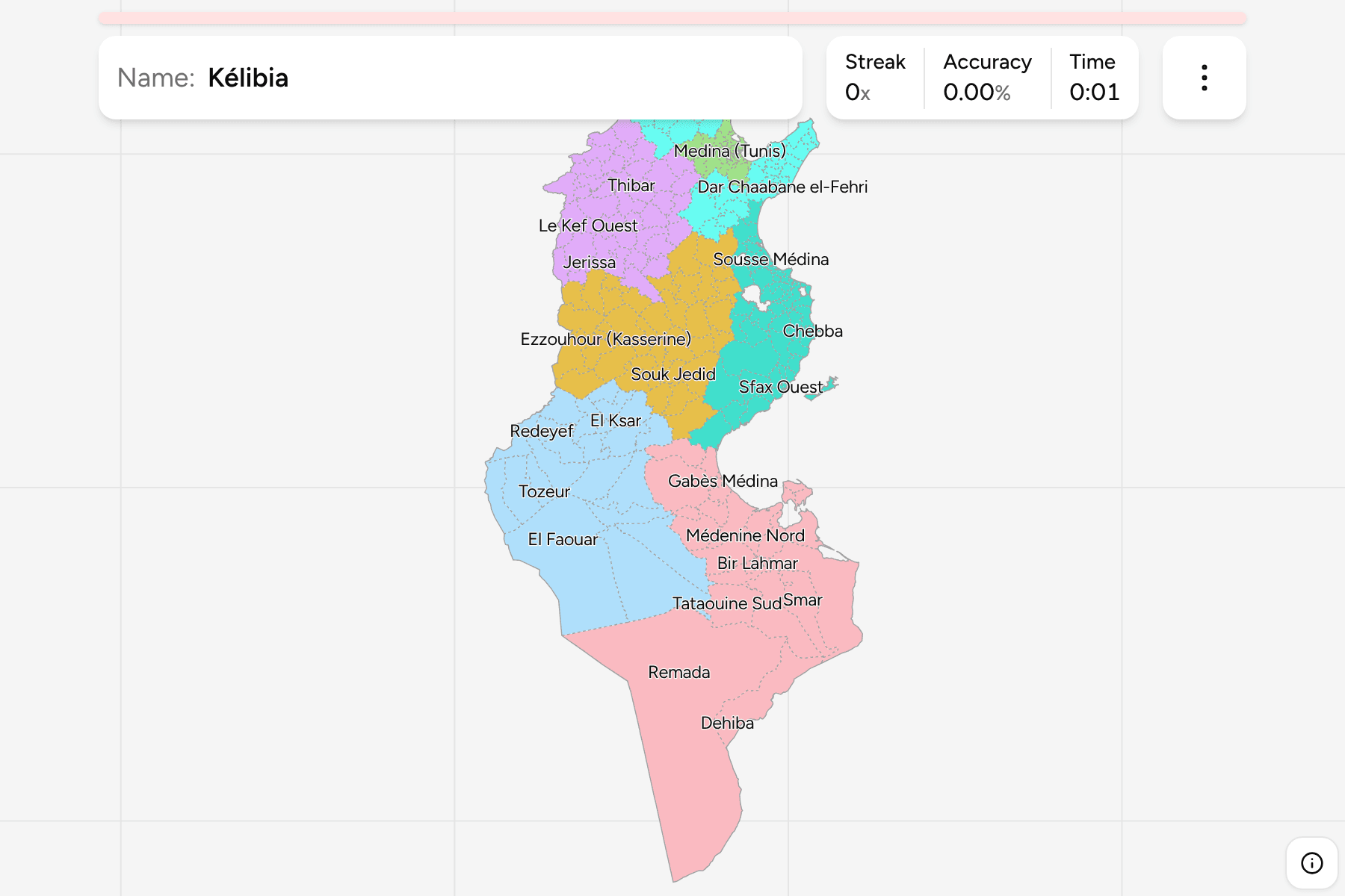 Screenshot of Tunisia Delegations